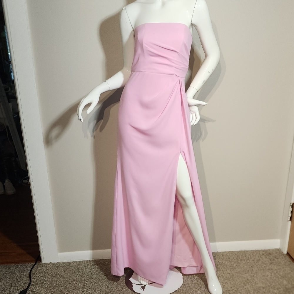 After Six Pink Strapless Gown for Prom
